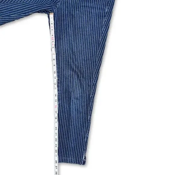 Vintage Sasson Striped Blue Jeans Ankle | Size 24” - Picture 3 of 8